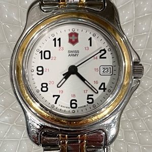 Women’s Victorinox Swiss Army stainless steel watch.